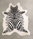 Zebra X-Large Brazilian Cowhide Rug 7'3"H x 6'0"W #A34570 by Hudson Hides