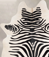 Zebra X-Large Brazilian Cowhide Rug 7'3"H x 6'0"W #A34570 by Hudson Hides