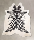 Zebra X-Large Brazilian Cowhide Rug 7'4"H x 6'6"W #A34577 by Hudson Hides