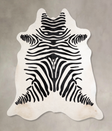 Zebra X-Large Brazilian Cowhide Rug 7'3"H x 6'6"W #A34614 by Hudson Hides