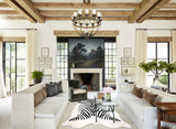 Zebra X-Large Brazilian Cowhide Rug 7'3"H x 6'6"W #A34614 by Hudson Hides