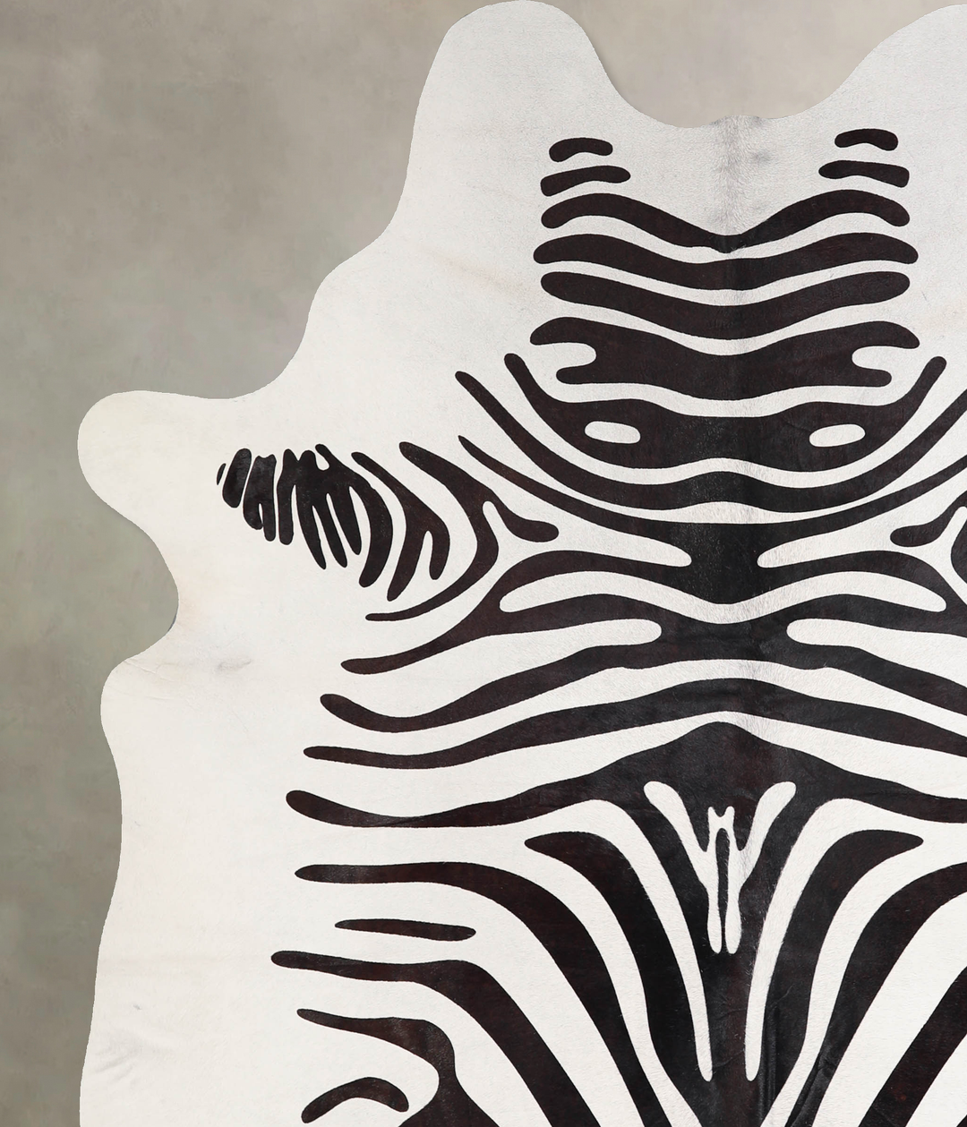 Zebra X-Large Brazilian Cowhide Rug 7'5"H x 6'5"W #A34623 by Hudson Hi