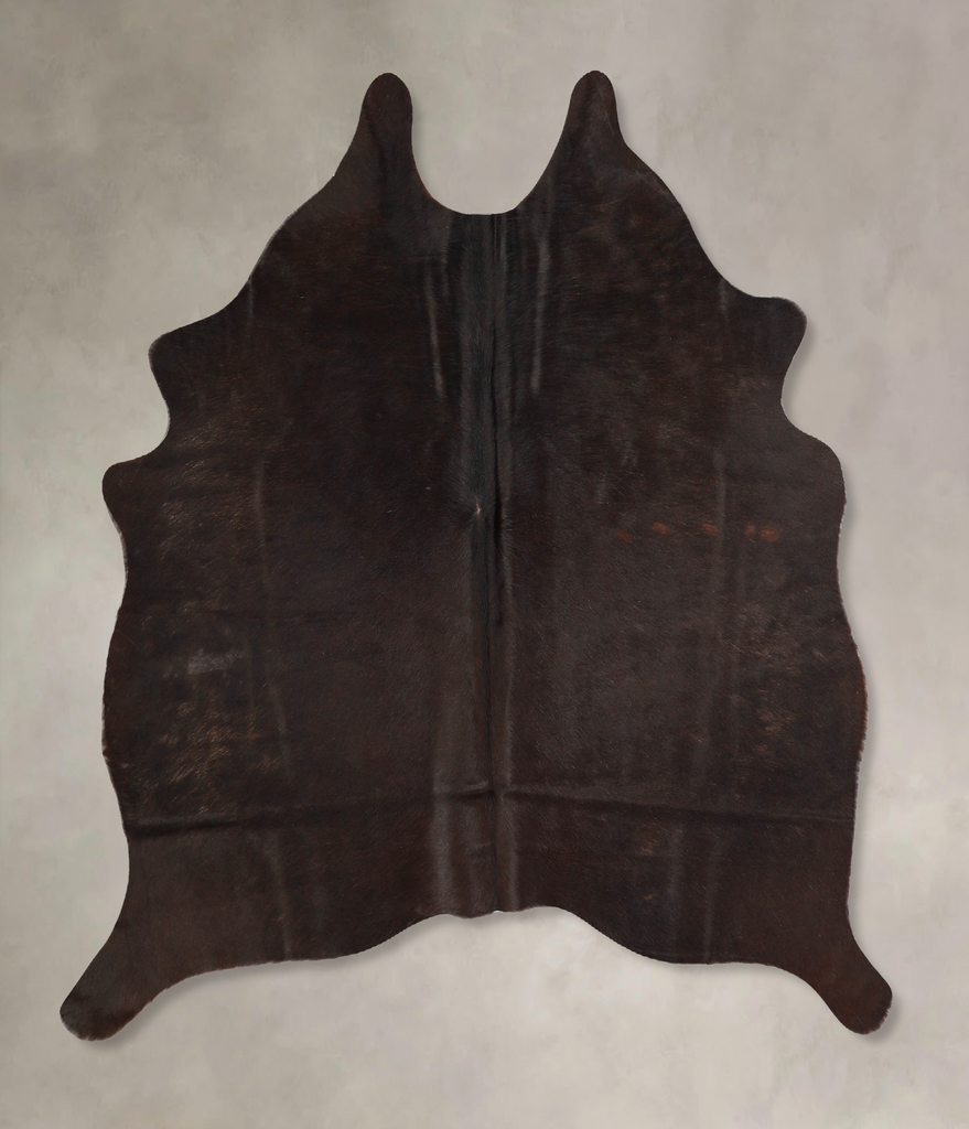 Chocolate Medium Brazilian Cowhide Rug 5'4"H x 4'10"W #A34674 by Hudson Hides