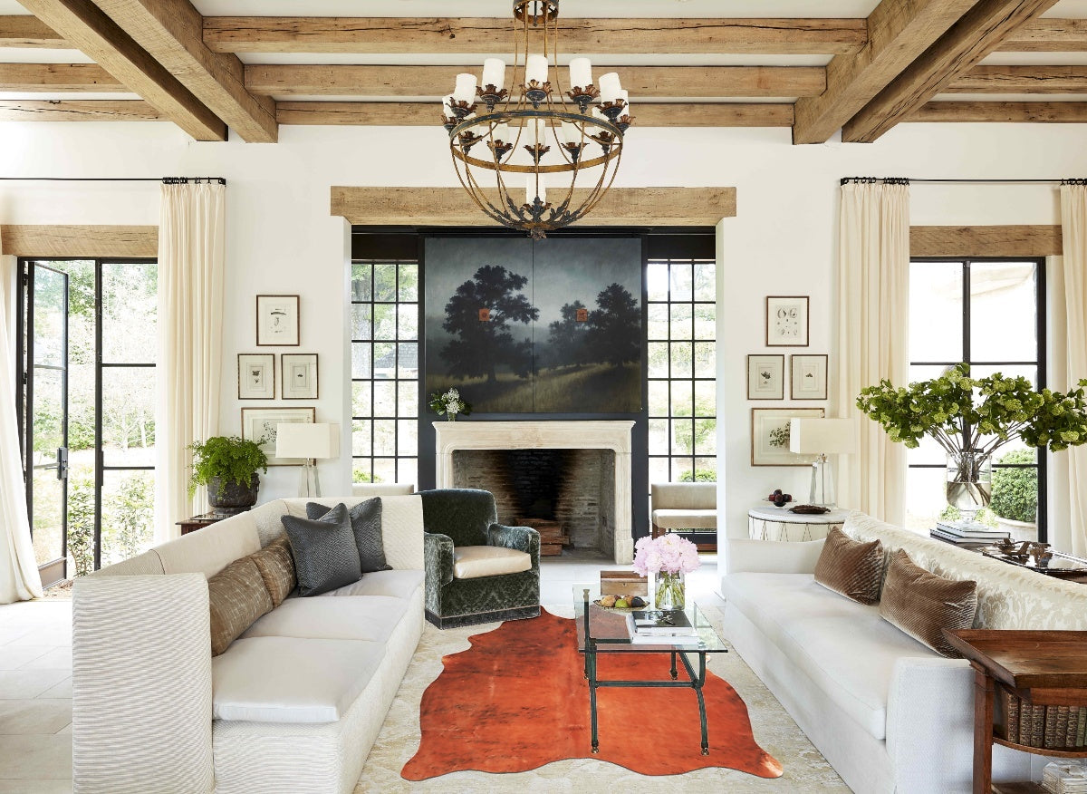 Medium Brindle Cowhide Rug #A34966