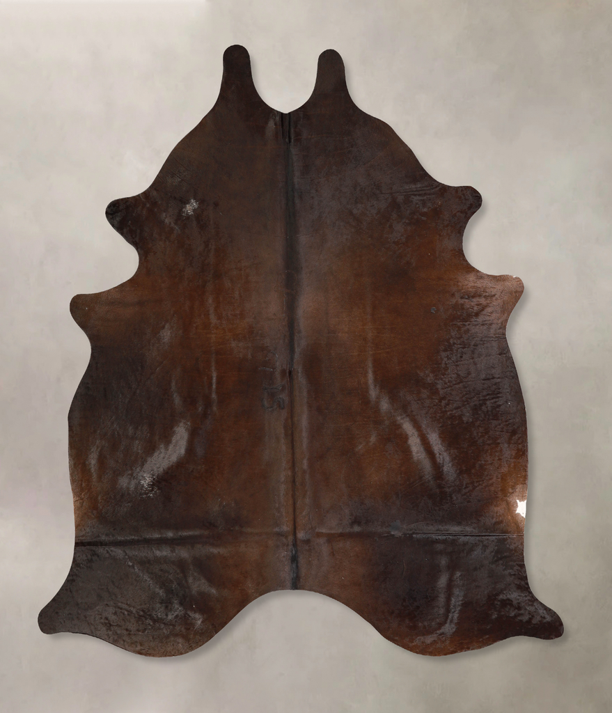 Chocolate Large Brazilian Cowhide Rug 6'9"H x 5'9"W #A35082 by Hudson Hides