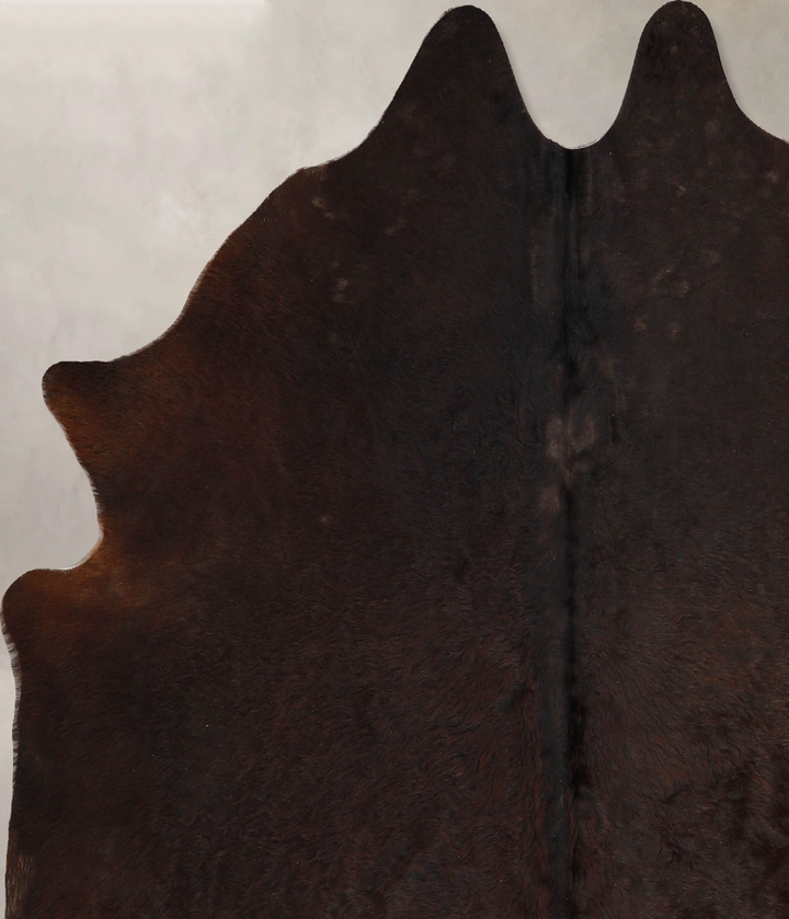 Chocolate Large Brazilian Cowhide Rug 6'2"H x 5'5"W #A35113 by Hudson Hides