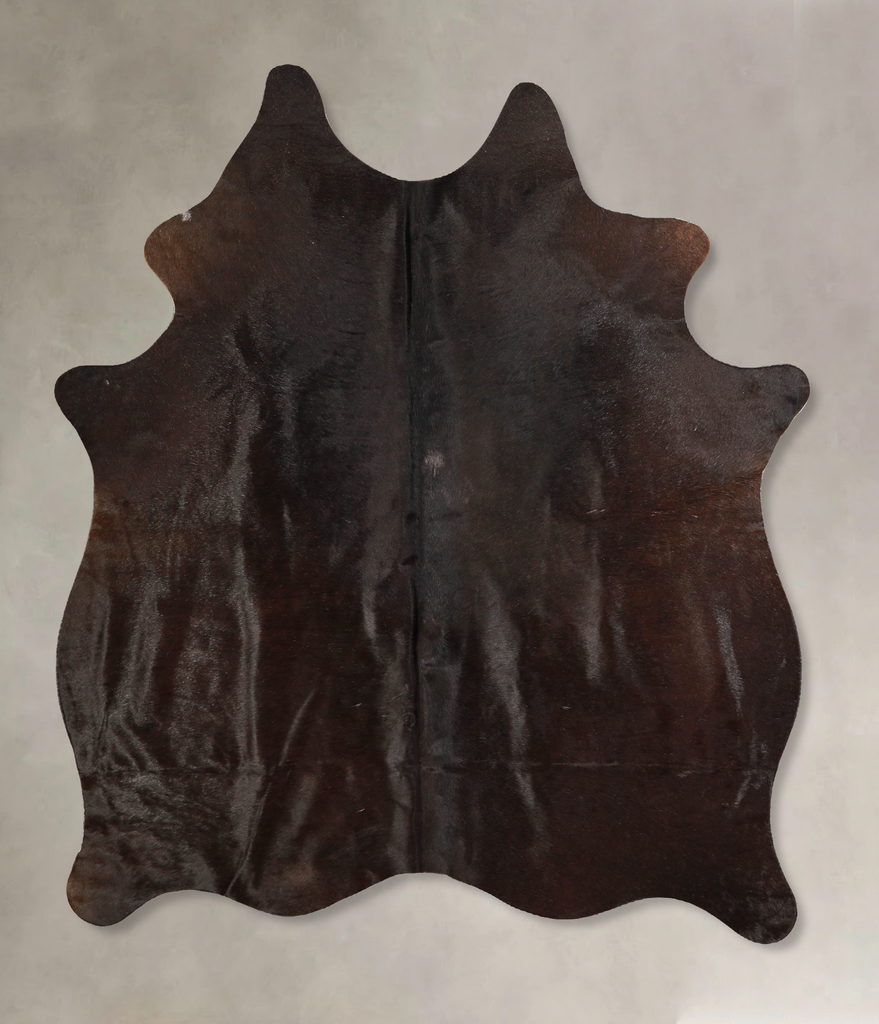 Chocolate Medium Brazilian Cowhide Rug 5'8"H x 5'3"W #A35145 by Hudson Hides