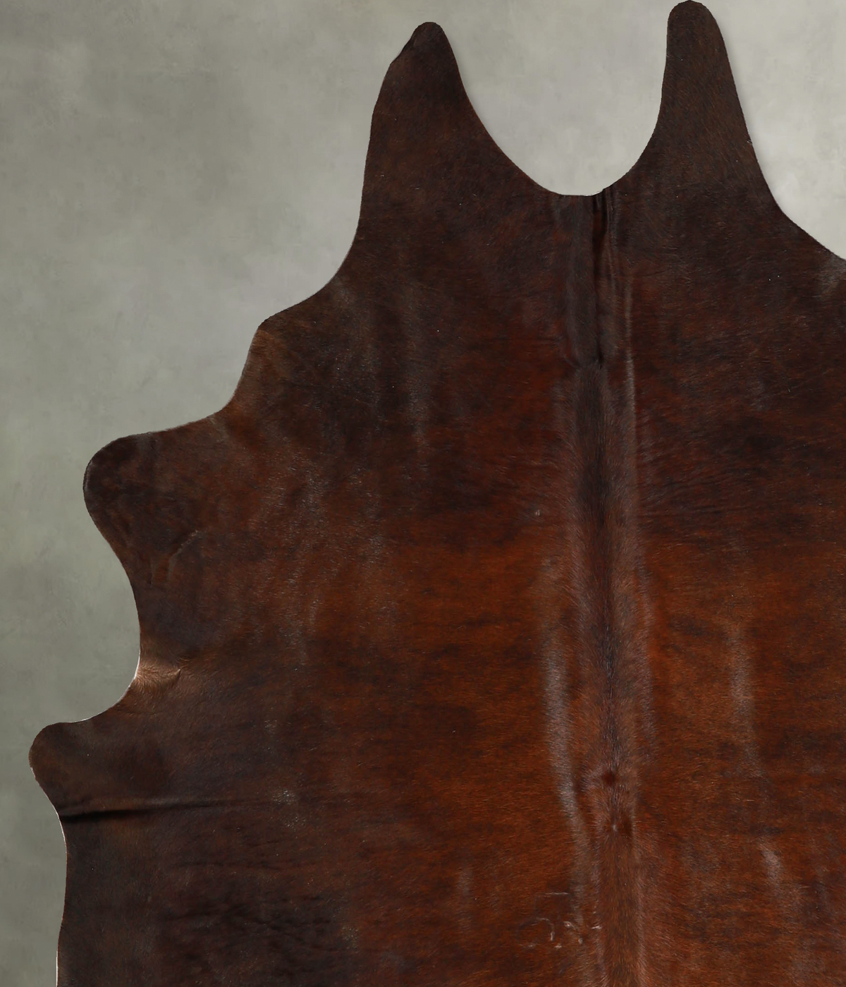 Dark Brindle Large Brazilian Cowhide Rug 6'3"H x 5'9"W #A35163 by Hudson Hides