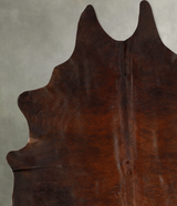 Dark Brindle Large Brazilian Cowhide Rug 6'3"H x 5'9"W #A35163 by Hudson Hides