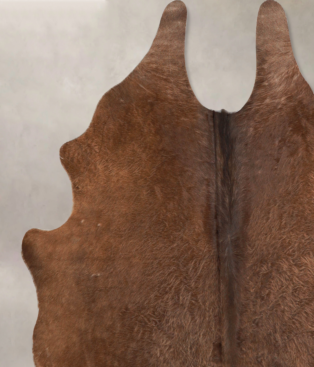 Chocolate Large Brazilian Cowhide Rug 5'8"H x 5'5"W #A35189 by Hudson 
