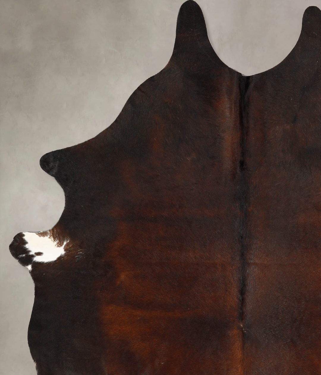 Chocolate Large Brazilian Cowhide Rug 6'2"H x 5'5"W #A35197 by Hudson 
