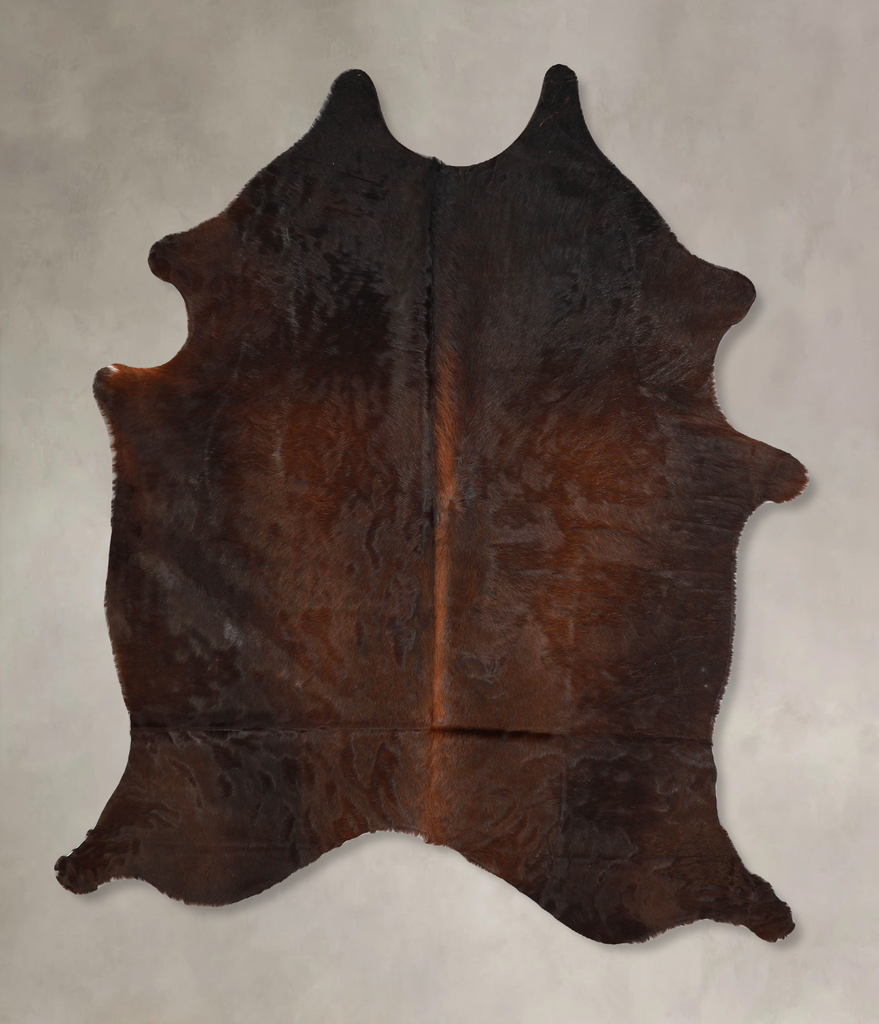 Chocolate Large Brazilian Cowhide Rug 6'0"H x 5'2"W #A35214 by Hudson Hides