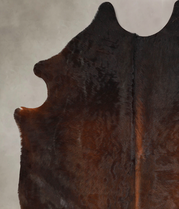 Chocolate Large Brazilian Cowhide Rug 6'0"H x 5'2"W #A35214 by Hudson Hides
