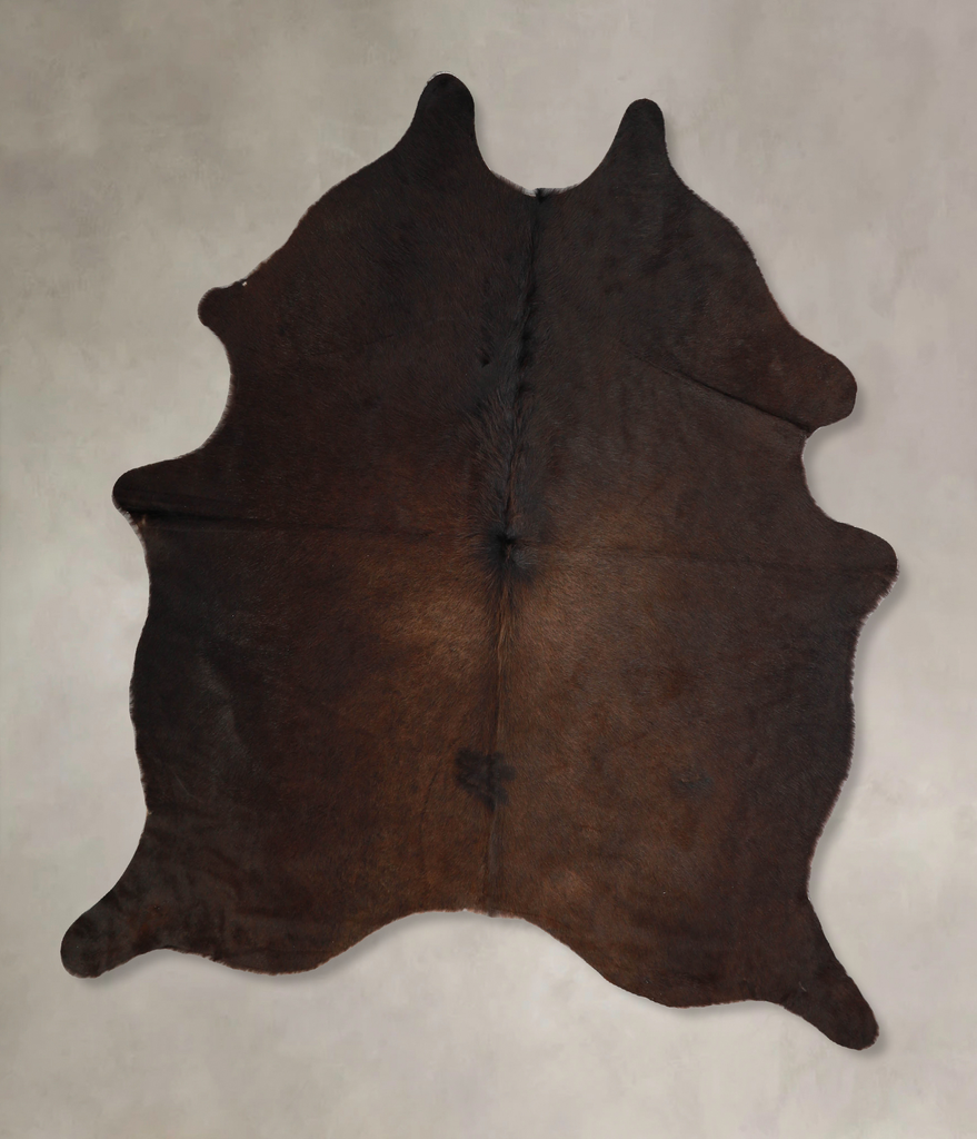 Chocolate Large Brazilian Cowhide Rug 6'0"H x 5'3"W #A35273 by Hudson Hides