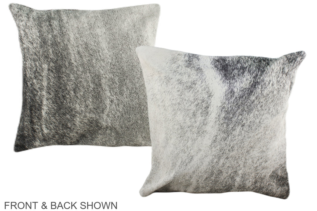 Grey 16"x16" Brazilian Cowhide Pillow #A35329 by Hudson Hides