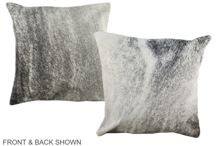 Grey 16"x16" Brazilian Cowhide Pillow #A35329 by Hudson Hides