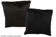 Solid Black 16"x16" Brazilian Cowhide Pillow #A35334 by Hudson Hides