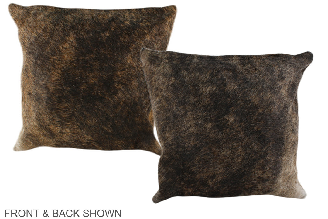 Medium Brindle 16"x16" Brazilian Cowhide Pillow #A35359 by Hudson Hide