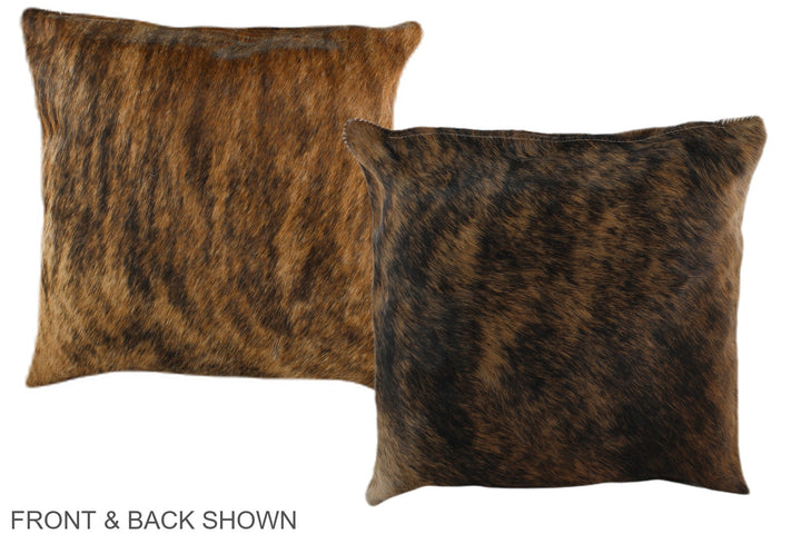 Medium Brindle 16"x16" Brazilian Cowhide Pillow #A35360 by Hudson Hides