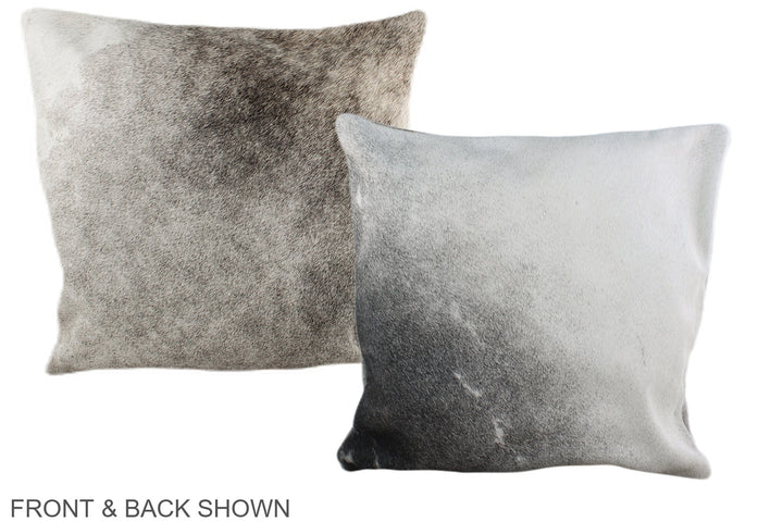 Grey 16"x16" Brazilian Cowhide Pillow #A35376 by Hudson Hides