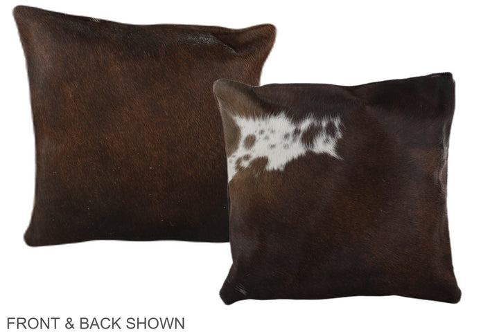 Chocolate 16"x16" Brazilian Cowhide Pillow #A35379 by Hudson Hides