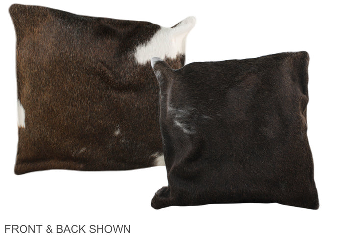 Chocolate 16"x16" Brazilian Cowhide Pillow #A35381 by Hudson Hides