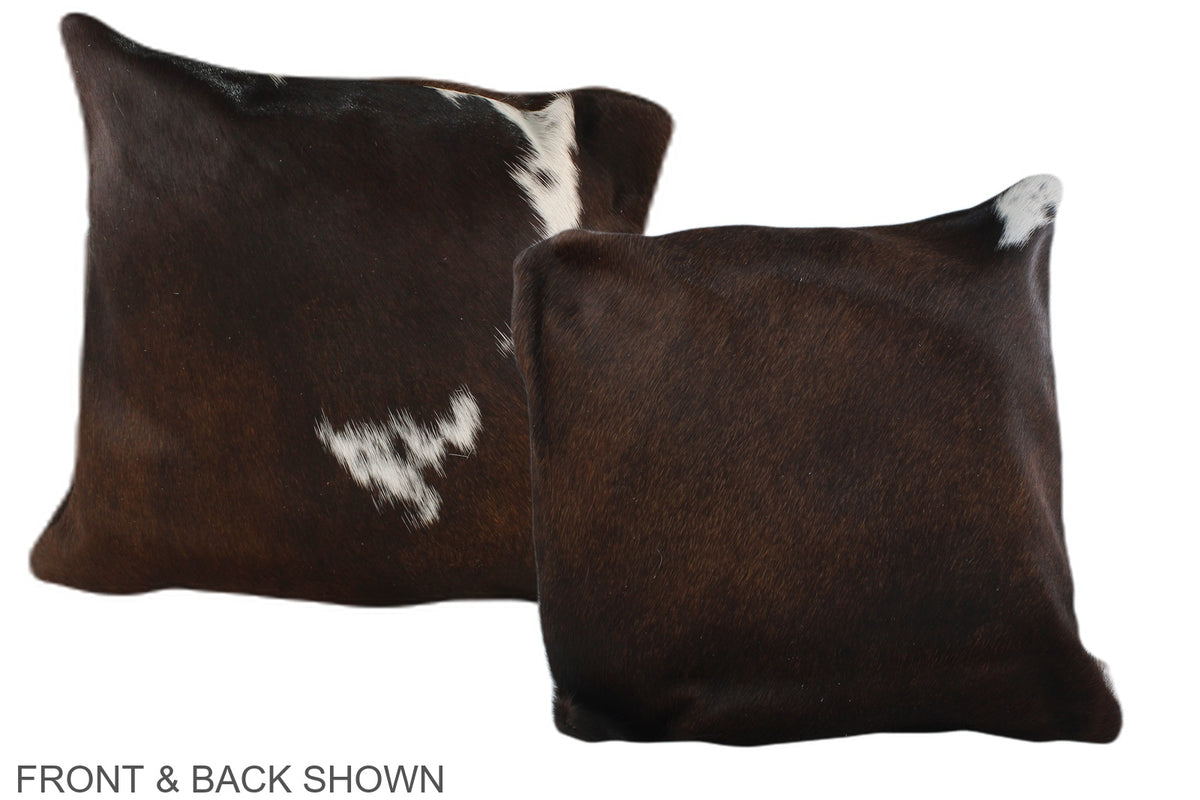 Chocolate Cowhide Pillow #A35386