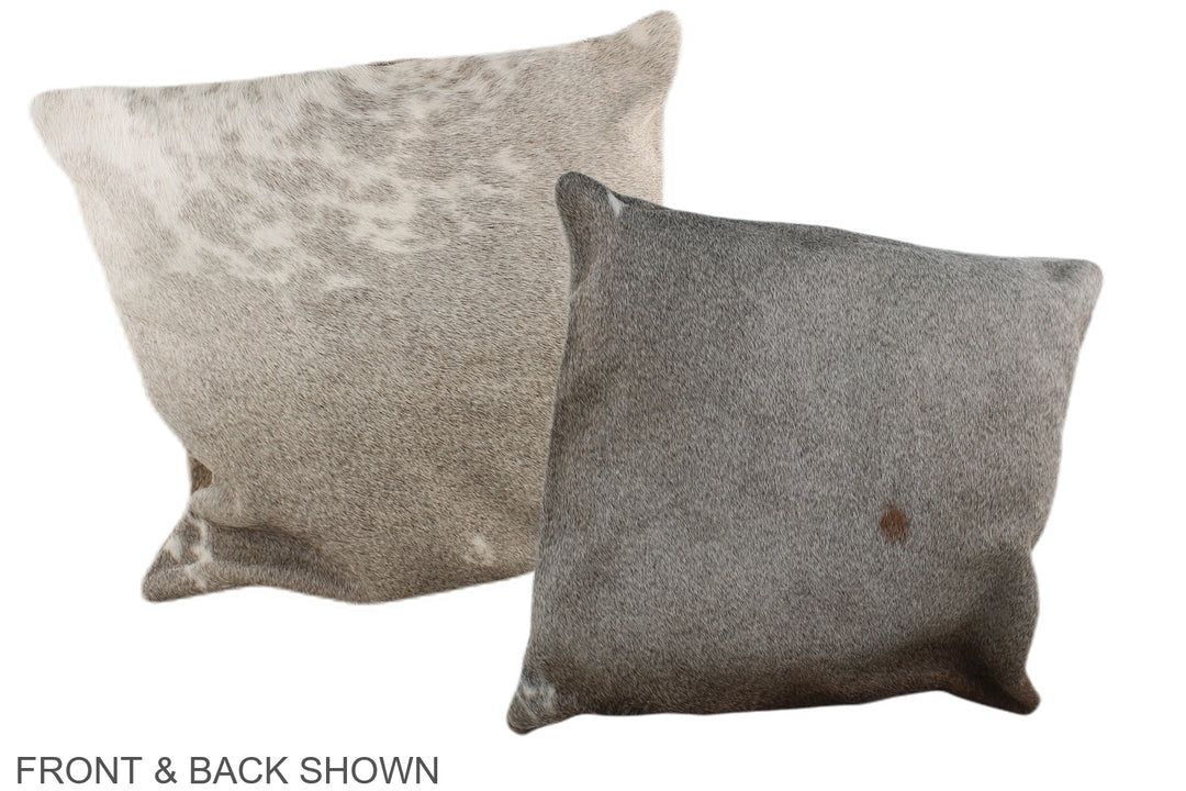 Grey 16"x16" Brazilian Cowhide Pillow #A35394 by Hudson Hides