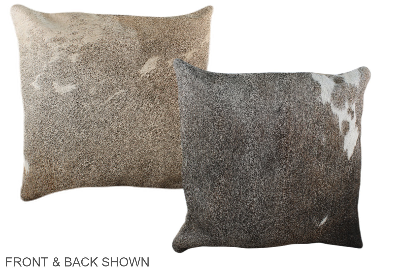 Grey Cowhide Pillow #A35396