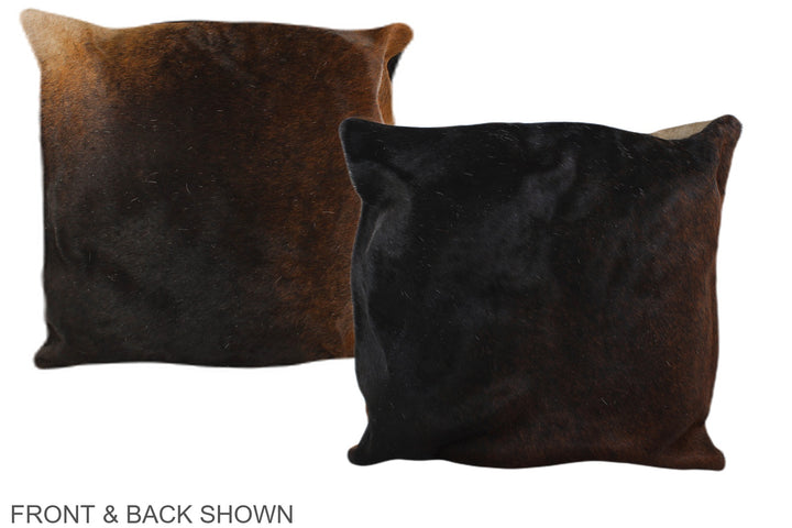 Chocolate 16"x16" Brazilian Cowhide Pillow #A35403 by Hudson Hides