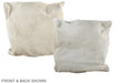 Solid White 16"x16" Brazilian Cowhide Pillow #A35439 by Hudson Hides