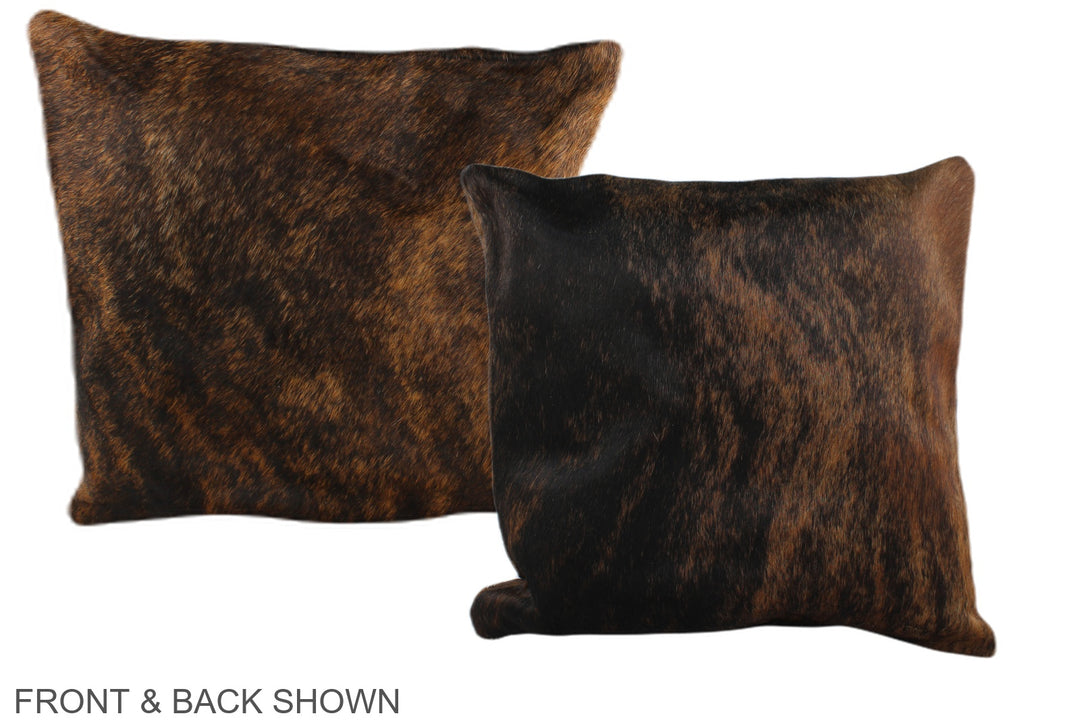 Medium Brindle 16"x16" Brazilian Cowhide Pillow #A35458 by Hudson Hide
