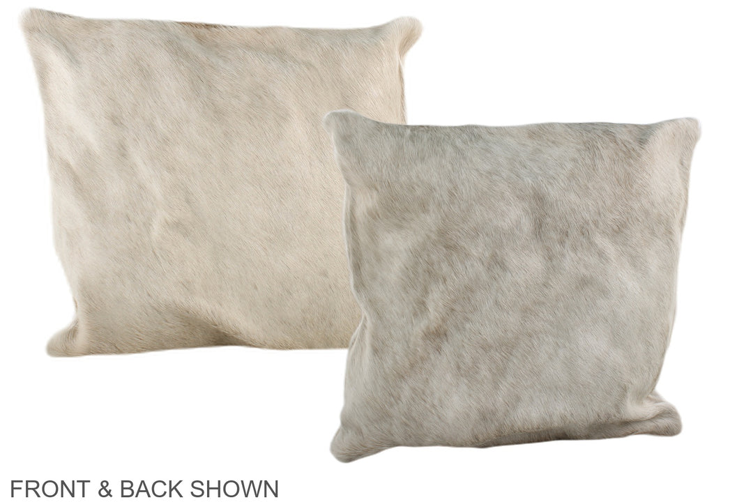Grey 16"x16" Brazilian Cowhide Pillow #A35481 by Hudson Hides