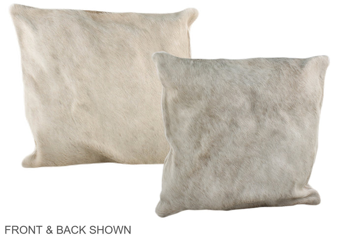 Grey 16"x16" Brazilian Cowhide Pillow #A35481 by Hudson Hides