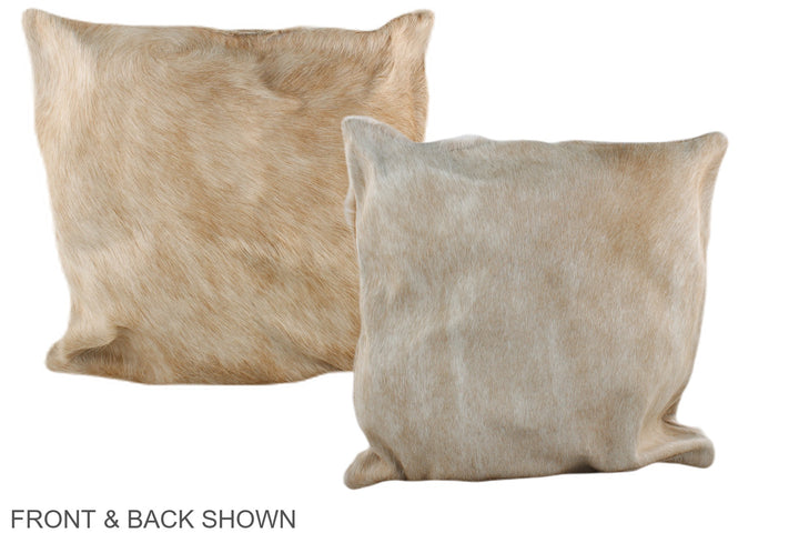 Caramel 16"x16" Brazilian Cowhide Pillow #A35483 by Hudson Hides
