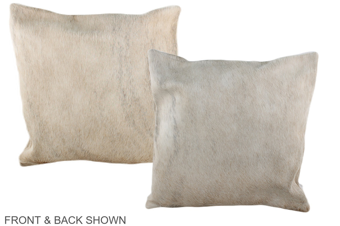 Grey 16"x16" Brazilian Cowhide Pillow #A35487 by Hudson Hides