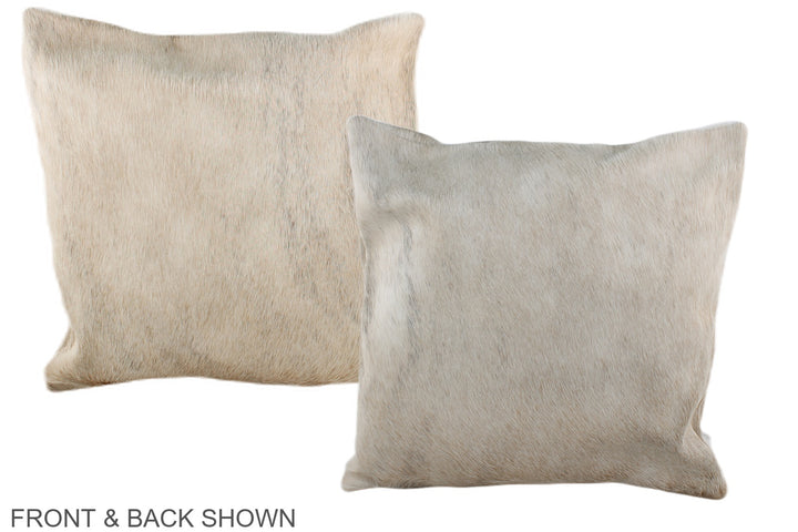 Grey 16"x16" Brazilian Cowhide Pillow #A35487 by Hudson Hides