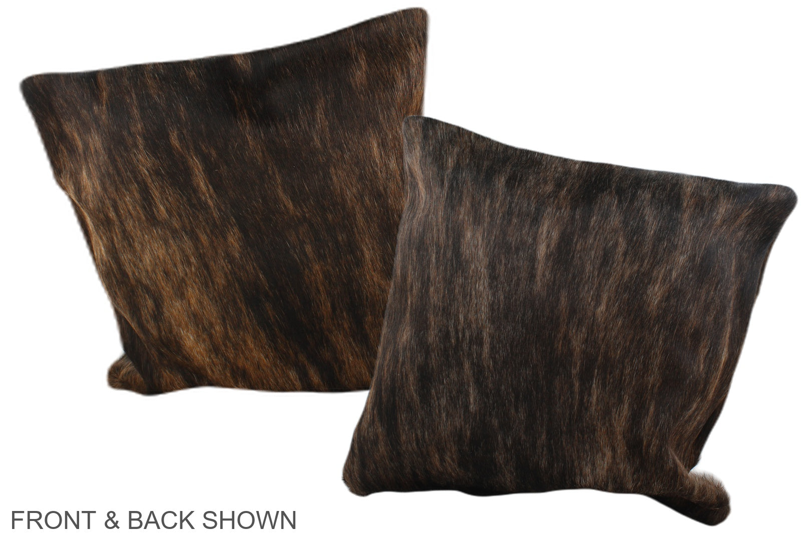 Dark Brindle Cowhide Pillow #A35503