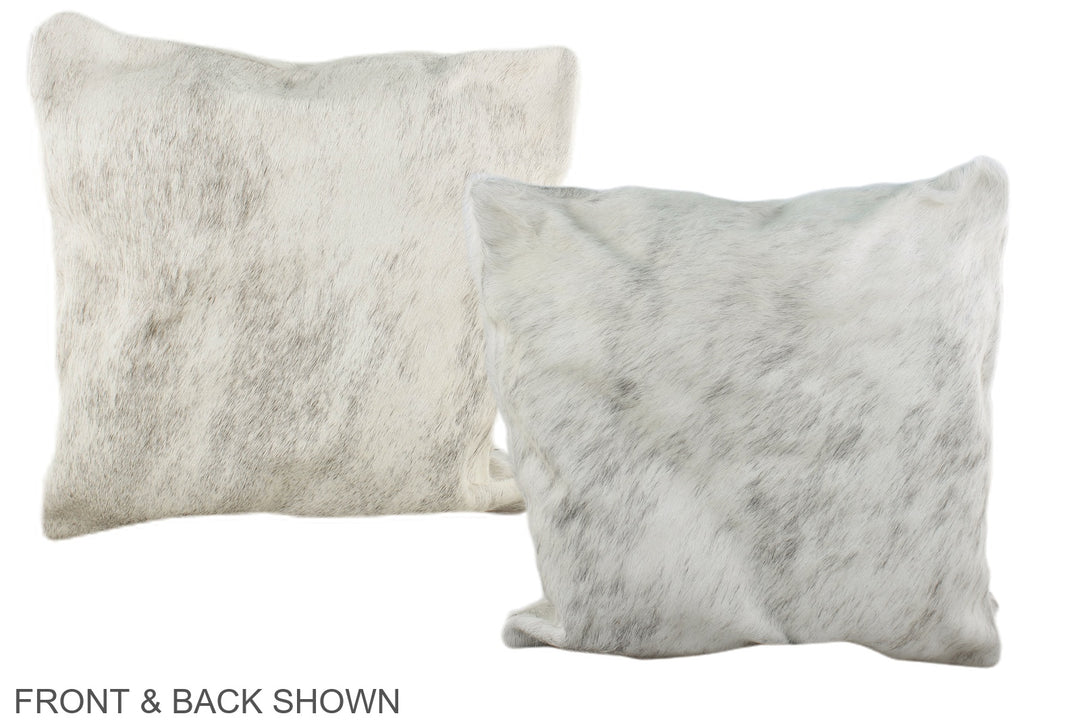 Grey 16"x16" Brazilian Cowhide Pillow #A35532 by Hudson Hides