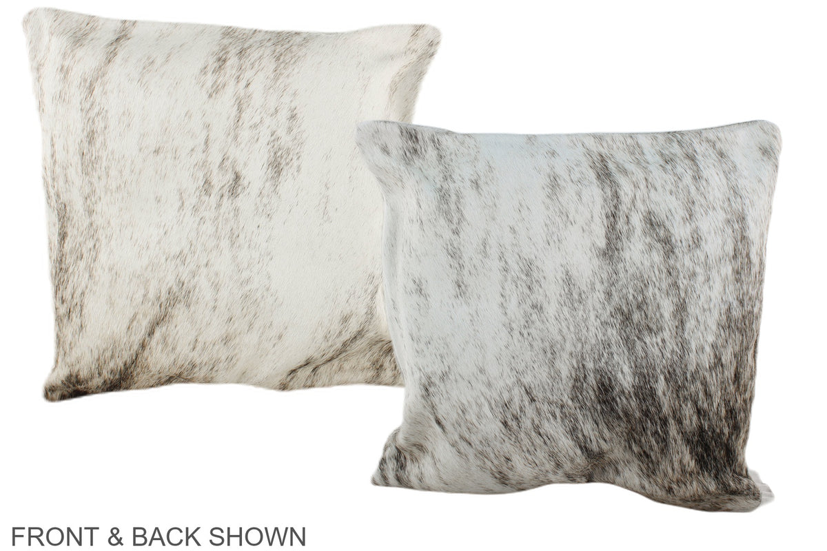 Grey Cowhide Pillow #A35537