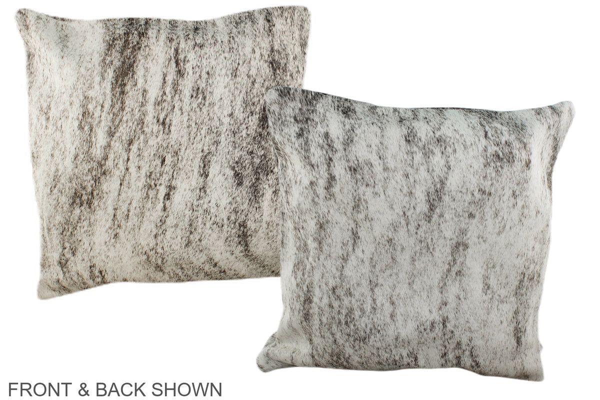 Grey Cowhide Pillow #A35541