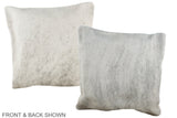 Grey 16"x16" Brazilian Cowhide Pillow #A35549 by Hudson Hides