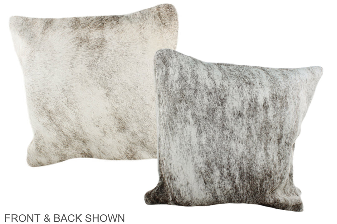 Grey 16"x16" Brazilian Cowhide Pillow #A35552 by Hudson Hides