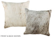 Grey 16"x16" Brazilian Cowhide Pillow #A35561 by Hudson Hides