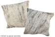 Grey 16"x16" Brazilian Cowhide Pillow #A35563 by Hudson Hides