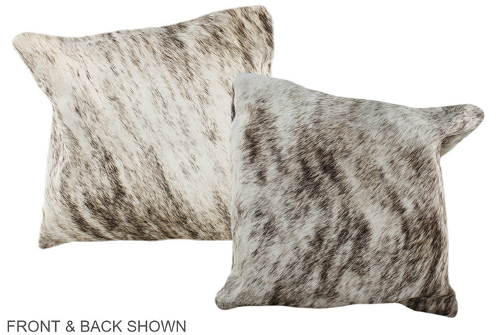 Grey 16"x16" Brazilian Cowhide Pillow #A35565 by Hudson Hides