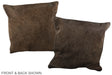 Chocolate 16"x16" Brazilian Cowhide Pillow #A35571 by Hudson Hides