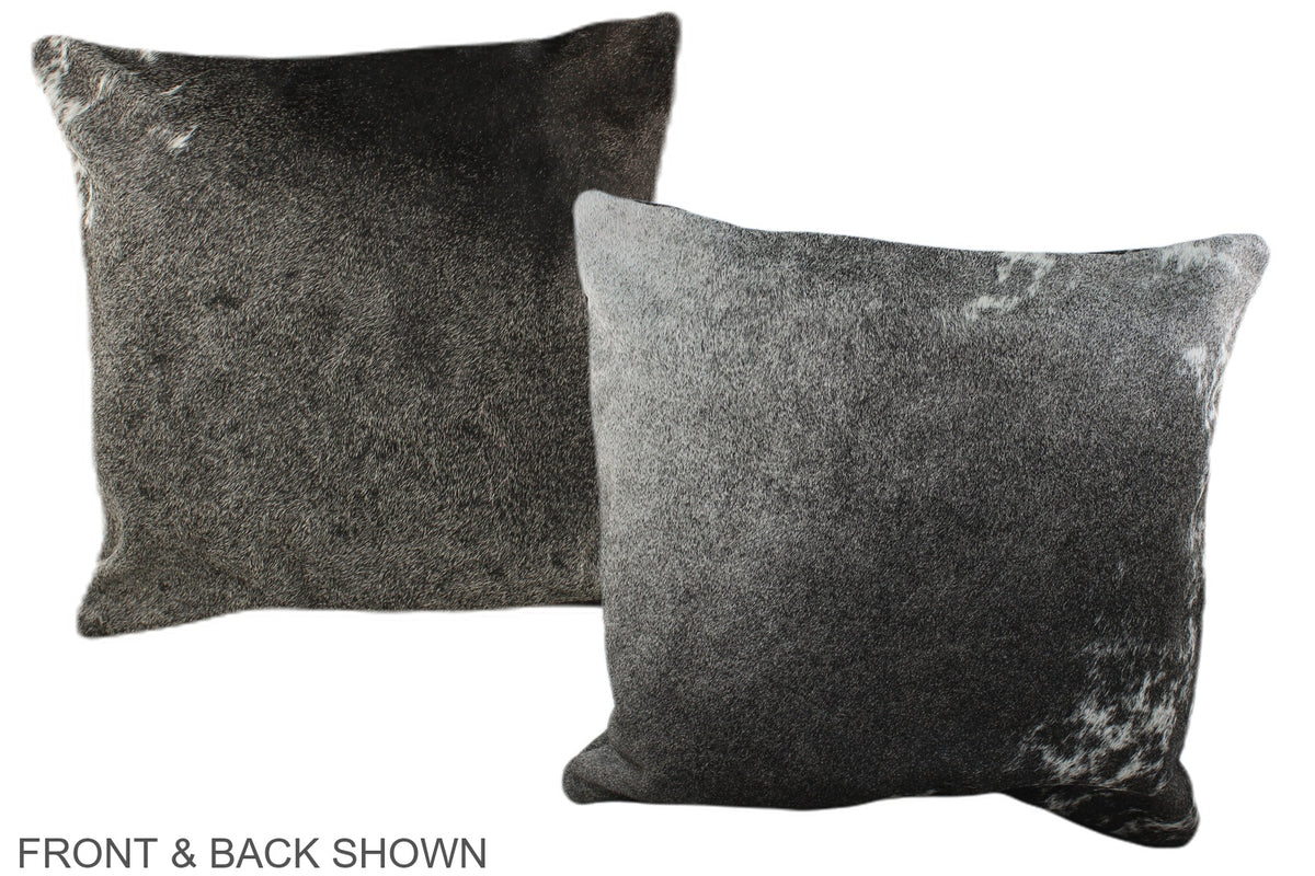 Grey Cowhide Pillow #A35573