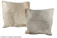 Champagne 16"x16" Brazilian Cowhide Pillow #A35582 by Hudson Hides