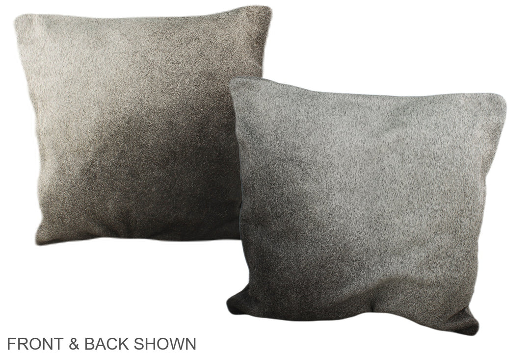 Grey 16"x16" Brazilian Cowhide Pillow #A35584 by Hudson Hides